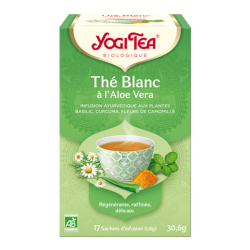 Yogi tea bio thé blanc à l'aloe vera 17 sachets 30.6g