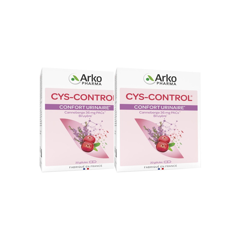 Arkopharma Cys-Control Confort Urinaire lot de 2 x 20 gélules Arkopharma Cys-Control Confort Urinaire lot de 2 x 20 gélules