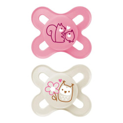 MAM Naissance Sucettes orthodontiques 0 - 2 mois Planet Love lot de 2