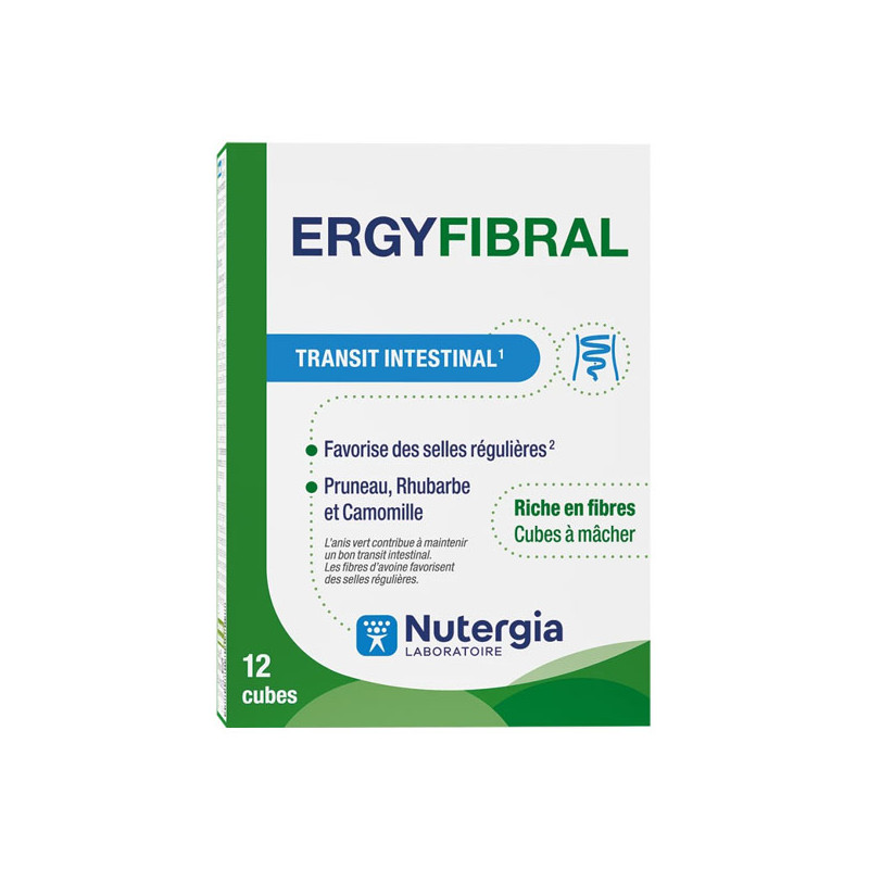 Nutergia Ergyfibral 12 cubes à mâcher