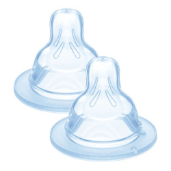 MAM Tétine silicone débit 2 lot de 2