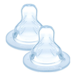 MAM Tétine silicone débit 3 lot de 2