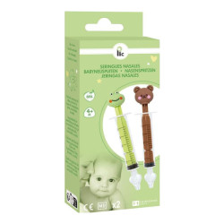 Plic Care Seringues Nasales ourson & grenouille 4 mois et + lot de 2