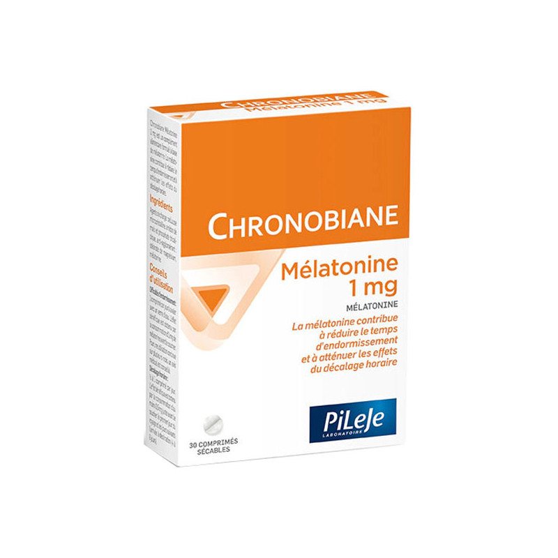 Pileje Chronobiane Mélatonine 1mg 30 comprimés sécables Pileje Chronobiane Mélatonine 1mg 30 comprimés sécables