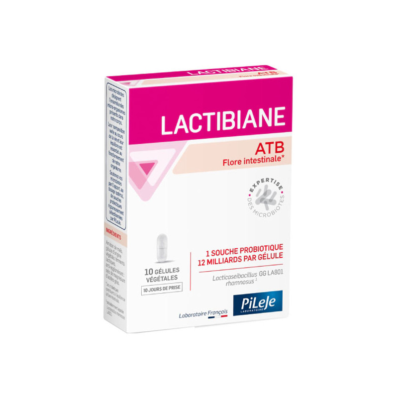 Pileje Lactibiane ATB 10 gélules végétales Pileje Lactibiane ATB 10 gélules végétales
