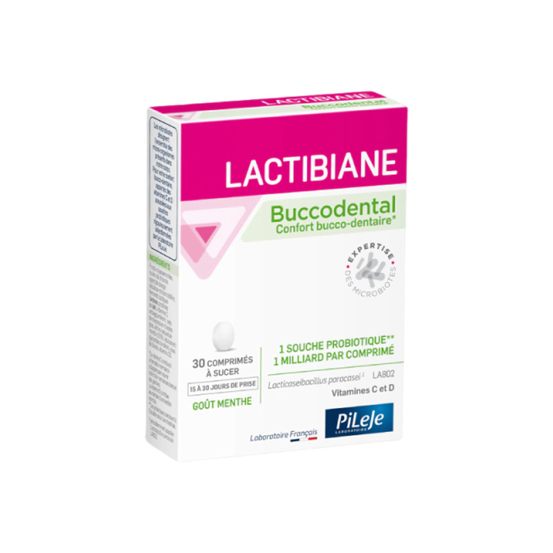 Pileje Lactibiane Buccodental 30 comprimés à sucer Pileje Lactibiane Buccodental 30 comprimés à sucer