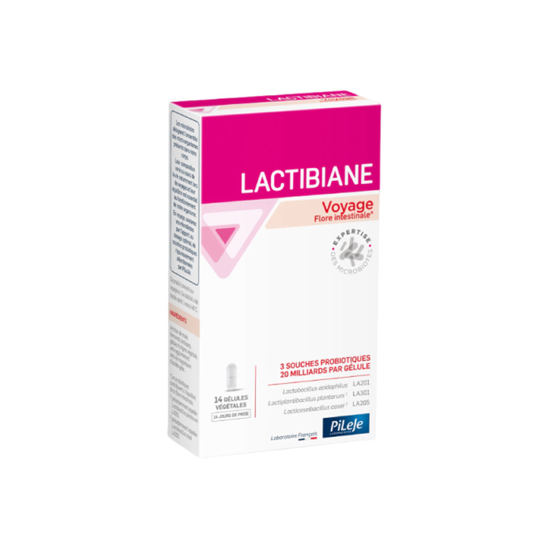 Pileje Lactibiane Voyage 14 gélules Pileje Lactibiane Voyage 14 gélules