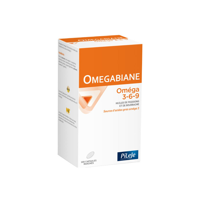 Pileje Omegabiane Oméga 3-6-9 100 capsules marines Pileje Omegabiane Oméga 3-6-9 100 capsules marines
