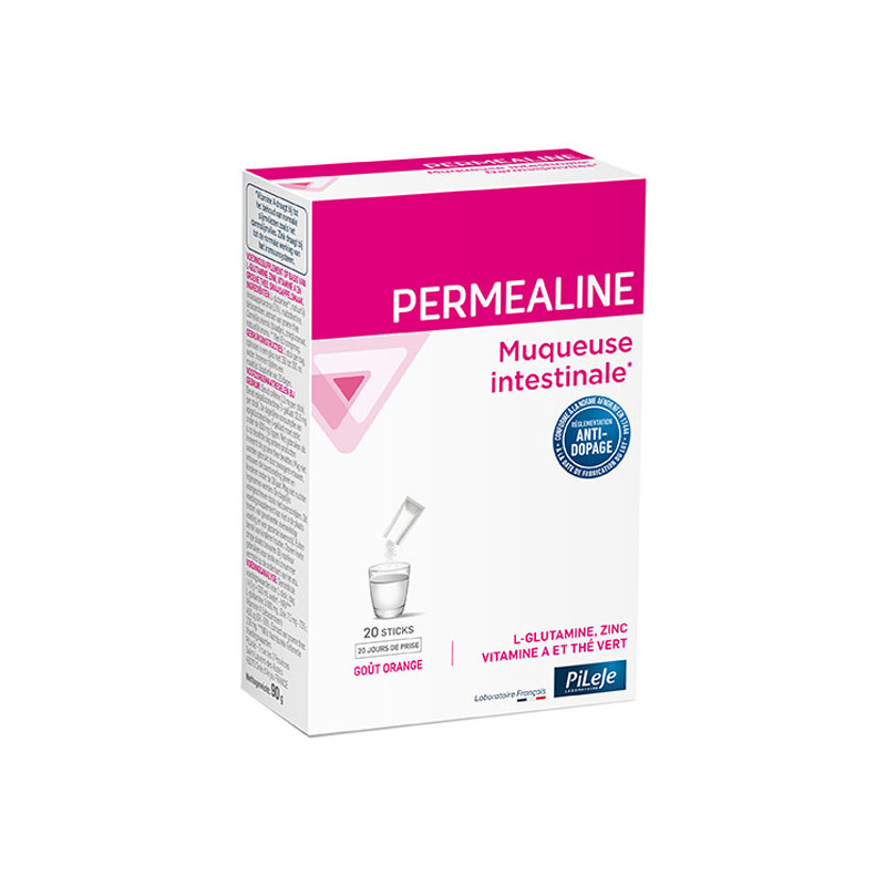 Pileje Perméaline Muqueuse intestinale goût orange 20 sticks Pileje Perméaline Muqueuse intestinale goût orange 20 sticks