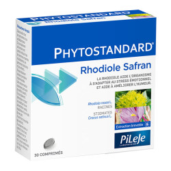 Pileje Phytostandard Rhodiole Safran 30 comprimés