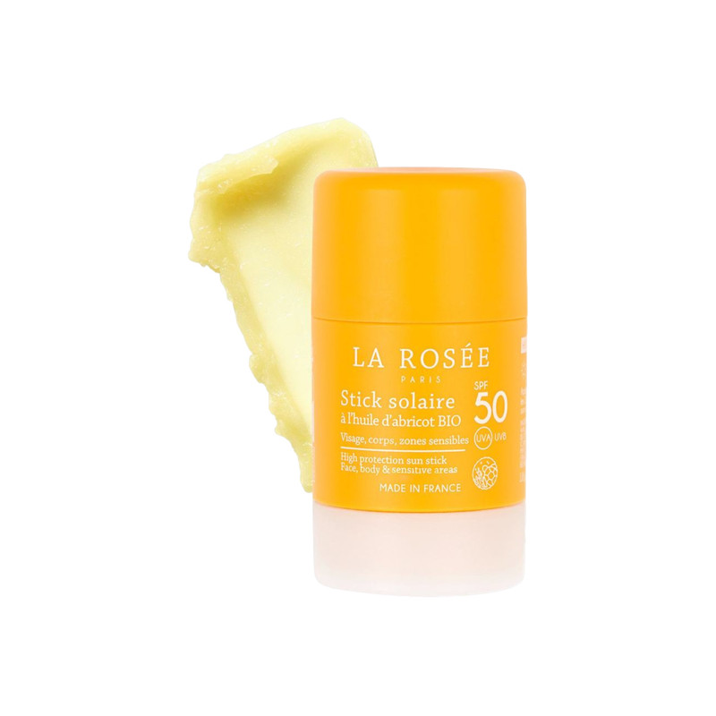 La Rosée Stick Solaire à l'huile d'abricot bio SPF50 - 18gr La Rosée Stick Solaire à l'huile d'abricot bio SPF50 - 18gr