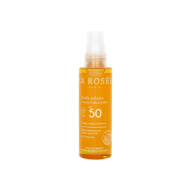 La Rosée Huile solaire abricot Bio SPF50 - 150ml La Rosée Huile solaire abricot Bio SPF50 - 150ml