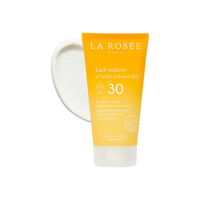 La Rosée Lait solaire à l’huile d'abricot bio SPF30 - 150ml La Rosée Lait solaire à l’huile d'abricot bio SPF30 - 150ml