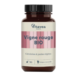 Vitavea Santé Vigne Rouge Circulation & jambes légères Bio 30 gélules