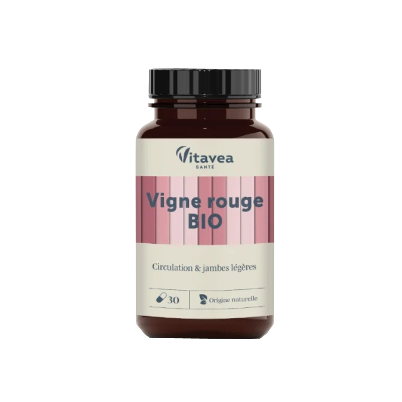 Vitavea Santé Vigne Rouge Circulation & jambes légères Bio 30 gélules