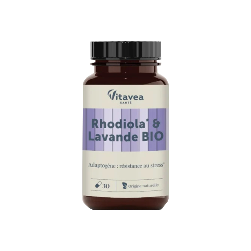 Vitavea Santé Rhodiola & Lavande Résistance au stress Bio 30 gélules