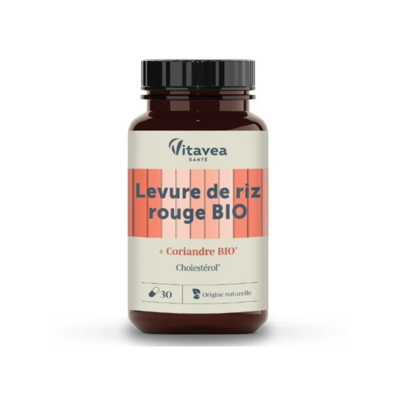 Vitavea Santé Levure de Riz Rouge Coriandre Bio 30 gélules Vitavea Santé Levure de Riz Rouge Coriandre Bio 30 gélules