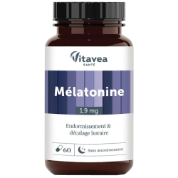 Vitavea Santé Mélatonine Endormissement & décalage horaire 60 gélules