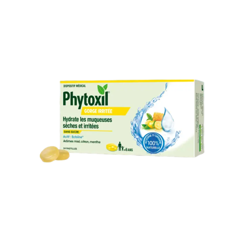 Sanofi Phytoxil Gorge irritée miel citron menthe 16 pastilles Sanofi Phytoxil Gorge irritée miel citron menthe 16 pastilles