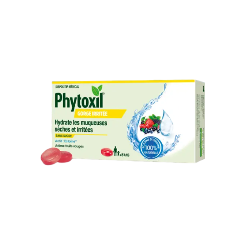 Sanofi Phytoxil Gorge irritée fruits rouges 16 pastilles Sanofi Phytoxil Gorge irritée fruits rouges 16 pastilles