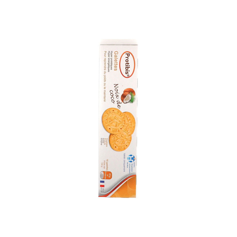 Nutrisens Protibis Galettes haute protéine et haute calorie noix de coco 104gr Nutrisens Protibis Galettes haute protéine et haute calorie noix de coco 104gr