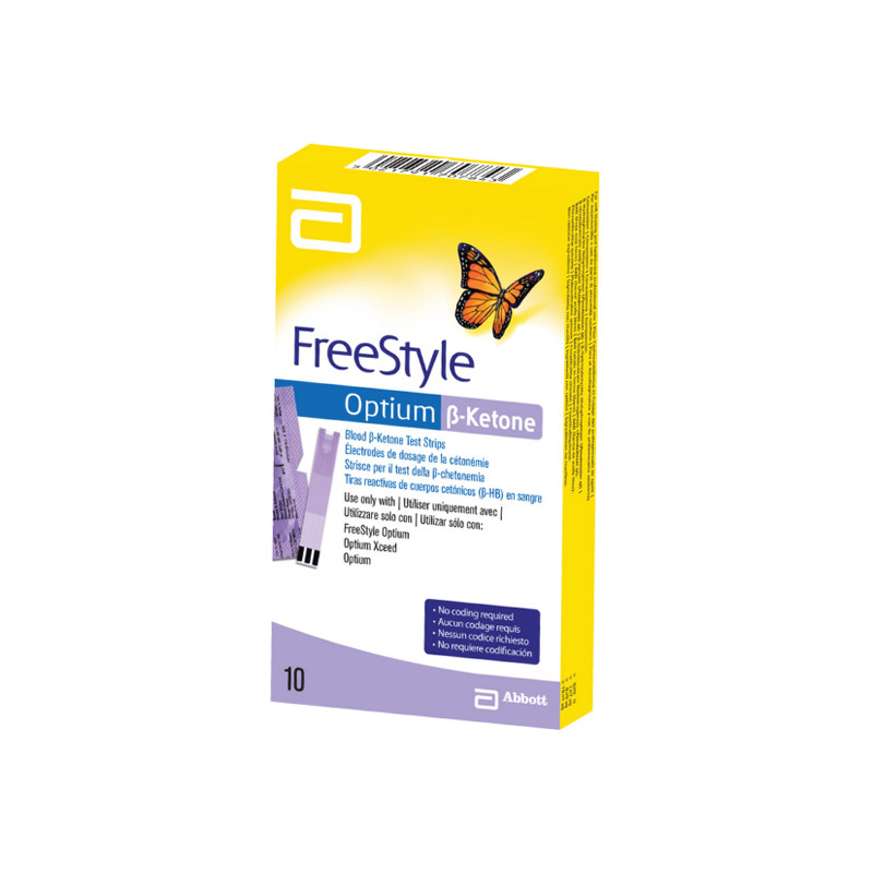 FreeStyle Optium B-Ketone 10 électrodes FreeStyle Optium B-Ketone 10 électrodes