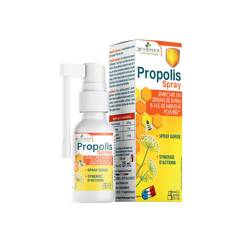 3 Chênes Propolis Spray Gorge 25ml 3 Chênes Propolis Spray Gorge 25ml