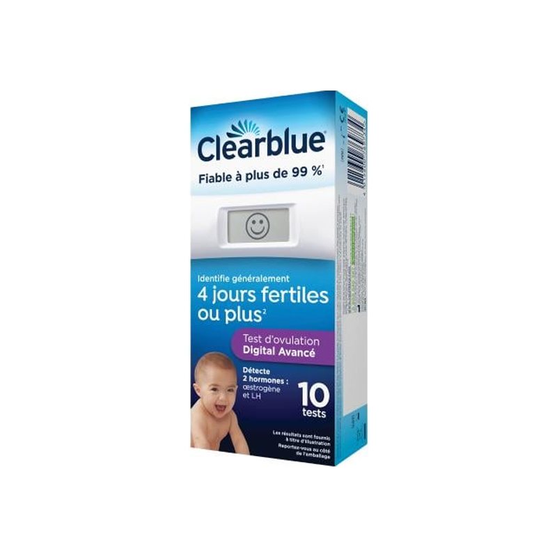 Clearblue Test d'ovulation Digital Avancé Clearblue Test d'ovulation Digital Avancé
