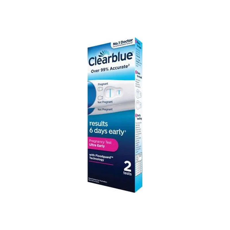 Clearblue Test de grossesse détection ultra précoce 2 tests