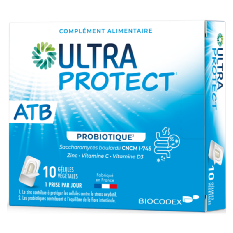 Biocodex Ultra-Protect ATB Probiotique 10 gélules Biocodex Ultra-Protect ATB Probiotique 10 gélules