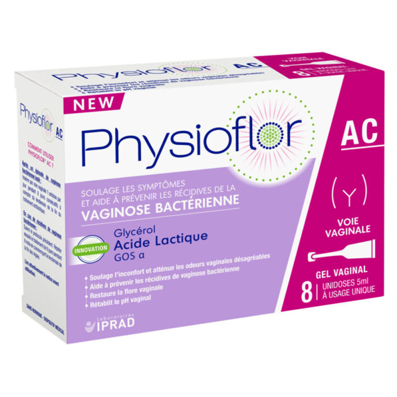 Physioflor AC Gel vaginal 8 unidoses de 5ml Physioflor AC Gel vaginal 8 unidoses de 5ml