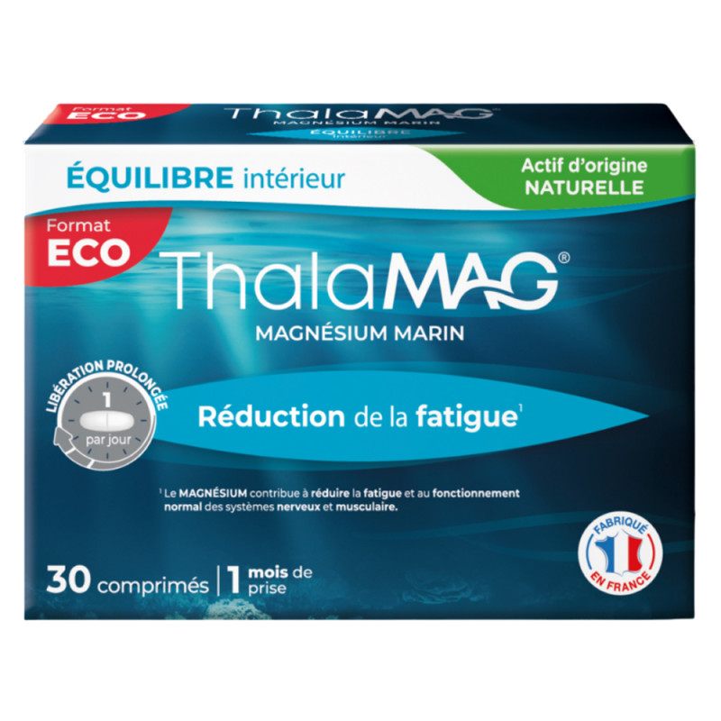 Thalamag Magnésium Marin équilibre intérieur LP 30 comprimés Thalamag Magnésium Marin équilibre intérieur LP 30 comprimés