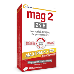 Mag 2 24h Magnésium marin 300mg 120 comprimées
