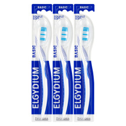 Elgydium Basic Brosse à dents souple lot de 3