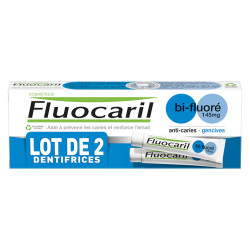 Fluocaril Dentifrice Bi-Fluoré Gencives lot de 2x75ml