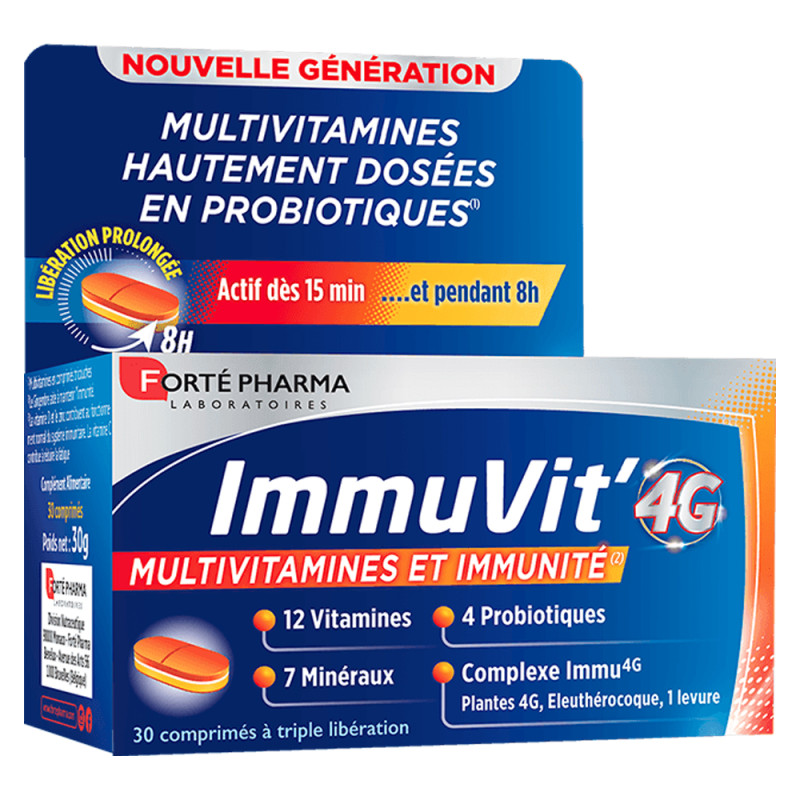 Forté Pharma ImmuVit'4G 30 comprimés Forté Pharma ImmuVit'4G 30 comprimés