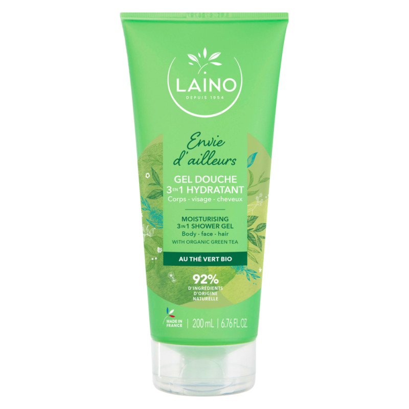 Laino Gel douche 3 en 1 hydratant Thé vert 200ml