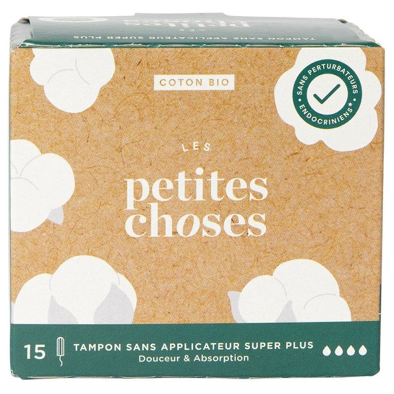 Les Petites Choses Tampon sans Applicateur Super plus bio boîte de 15
