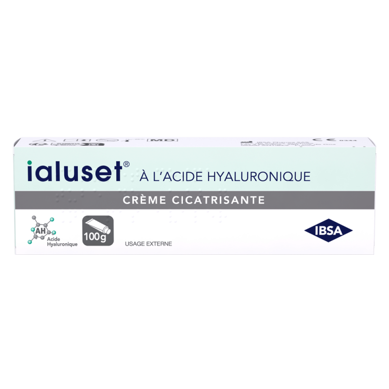 Ialuset Crème cicatrisante à l'acide hyaluronique 100gr Ialuset Crème cicatrisante à l'acide hyaluronique 100gr