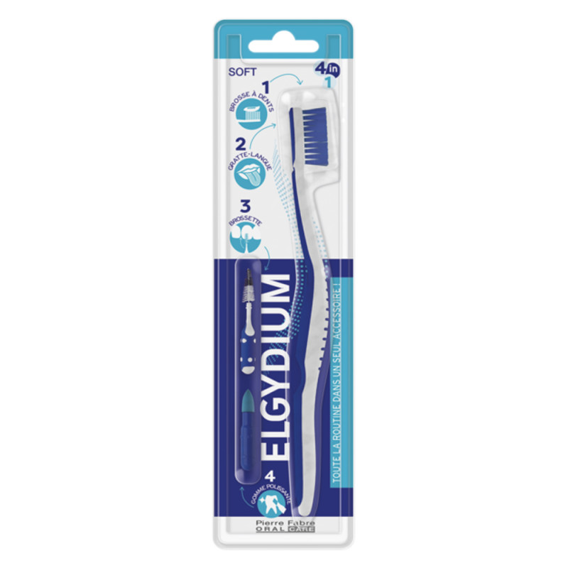 Elgydium Brosse à dents 4in1 Souple