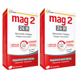 Cooper Mag 2 24H Magnesium marin 2x40 comprimés