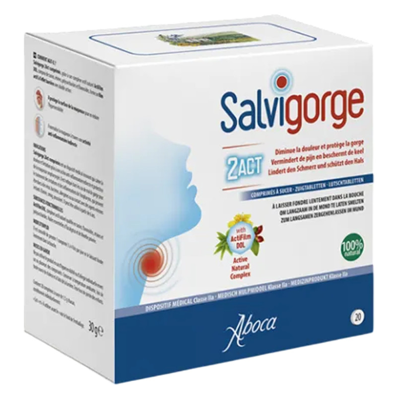 Aboca Salvigorge 2 Act 20 comprimés