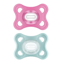 MAM Comfort 2 sucettes en silicone rose 2-6 mois