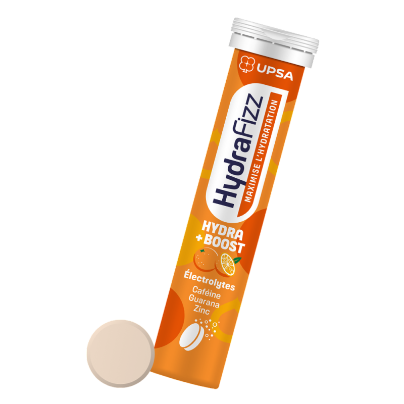 Upsa Hydrafizz Hydra +boost orange 16 comprimés effervescents