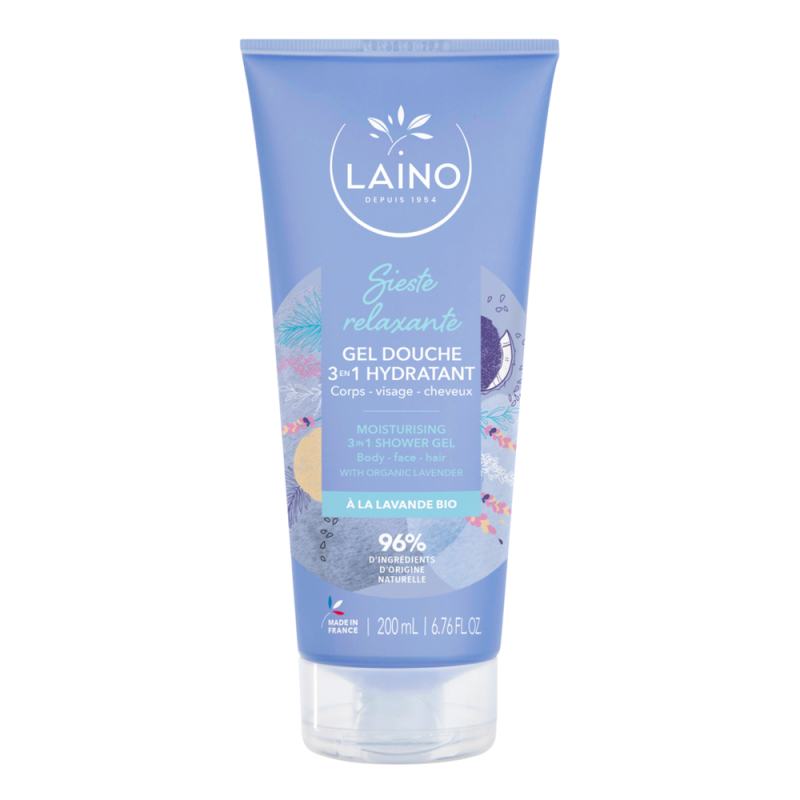 Laino Sieste relaxante Gel douche à la lavande bio 200ml Laino Sieste relaxante Gel douche à la lavande bio 200ml