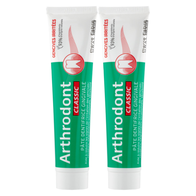 Arthrodont Classic Pâte dentifrice gingivale lot de 2x75ml Arthrodont Classic Pâte dentifrice gingivale lot de 2x75ml