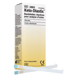Keto-Diastix Bandelettes Réactives pour Analyse d'Urine 50 pièces