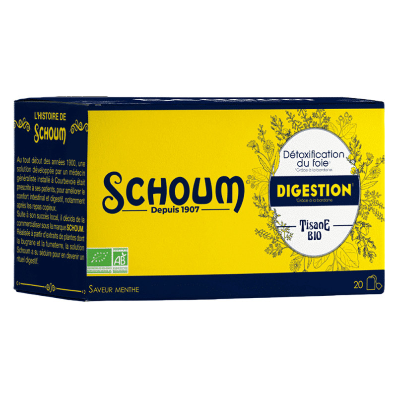 Les 3 Chênes Schoum Digestion tisane bio 20 sachets