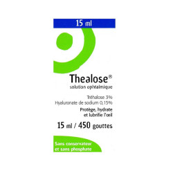 Théalose solution ophtalmique 15ml
