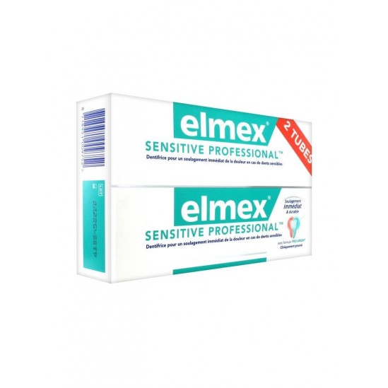 Elmex Sensitive Professional Dentifrice Lot De 2 X 75 Ml Elmex Sensitive Professional Dentifrice Lot De 2 X 75 Ml